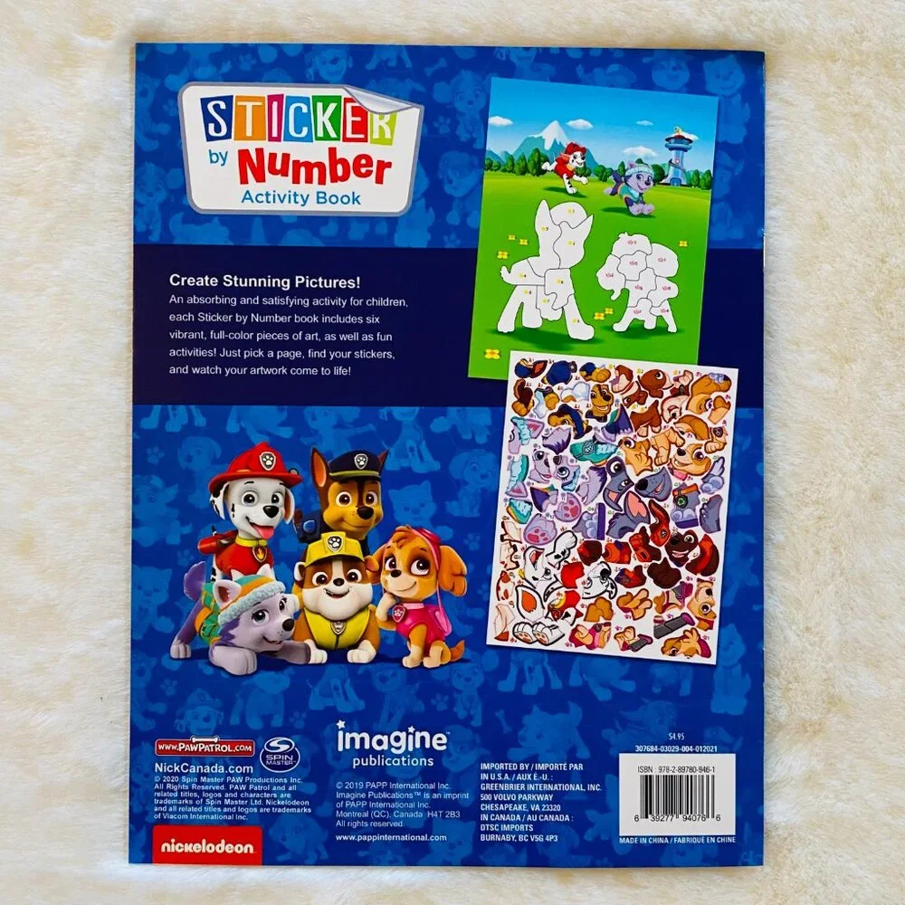 Paw Patrol Book and Activity Bundle NEW 5-pieces Nickelodeon